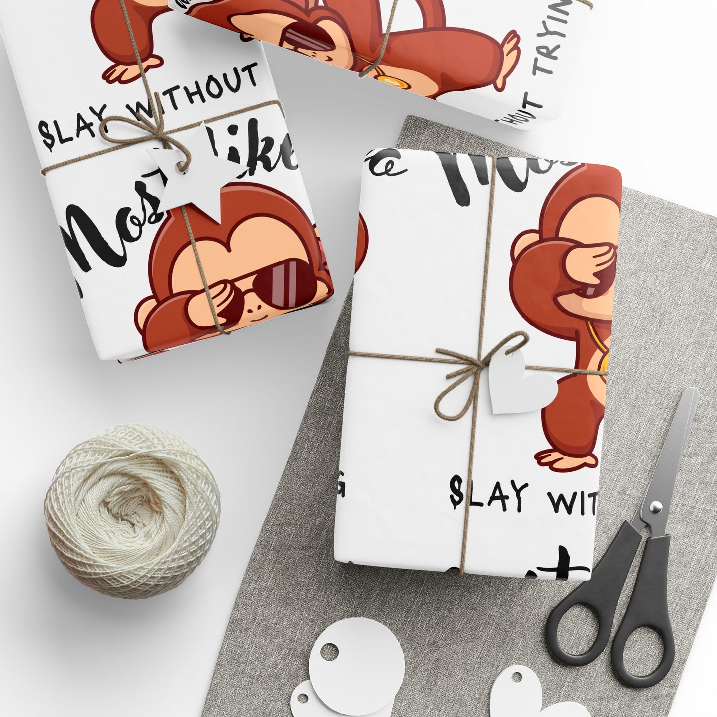 Monkey Wrapping Paper, Most Likely Wrapping Papers, Silly Wrapping Paper