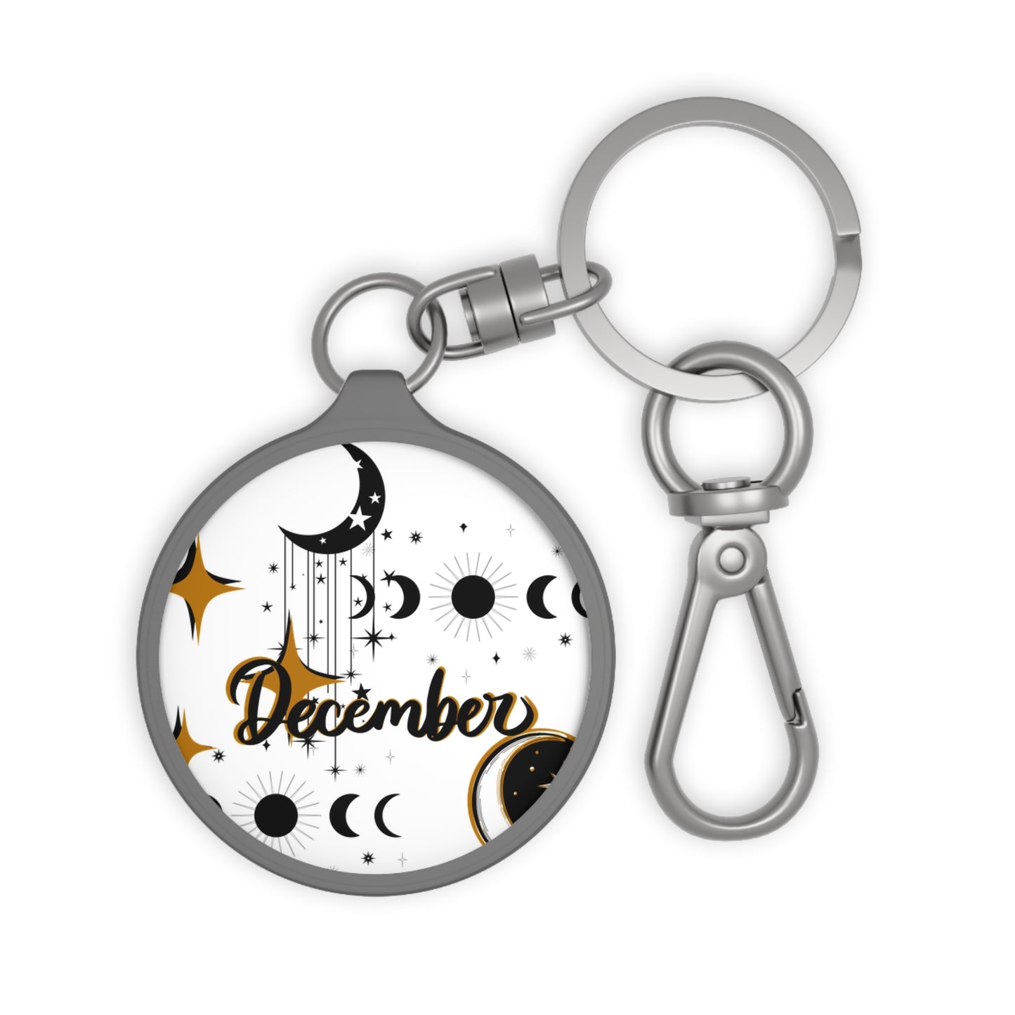 Keyring Tag - Celestial December Keychain