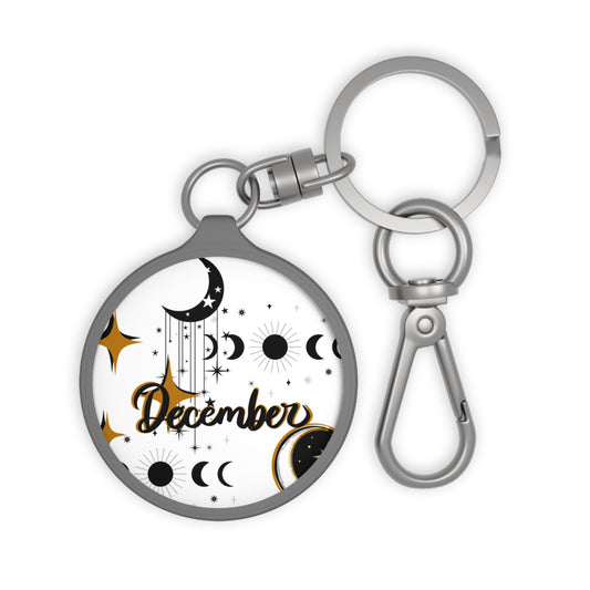 Keyring Tag - Celestial December Keychain