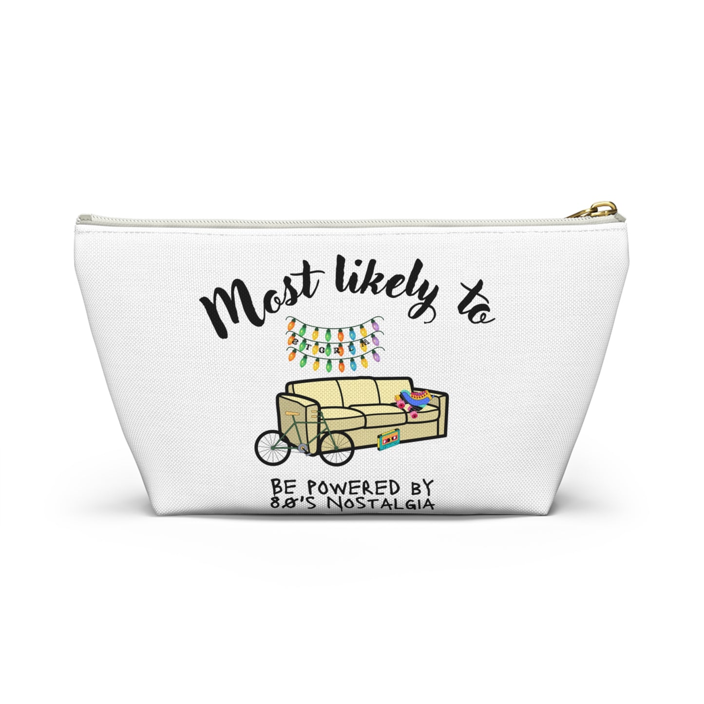 Most Likely To Nostalgic Accessory Pouch, Cosmetic Pouch, Pencil Pouch,  Stranger Things Inspired Wrapping Paper