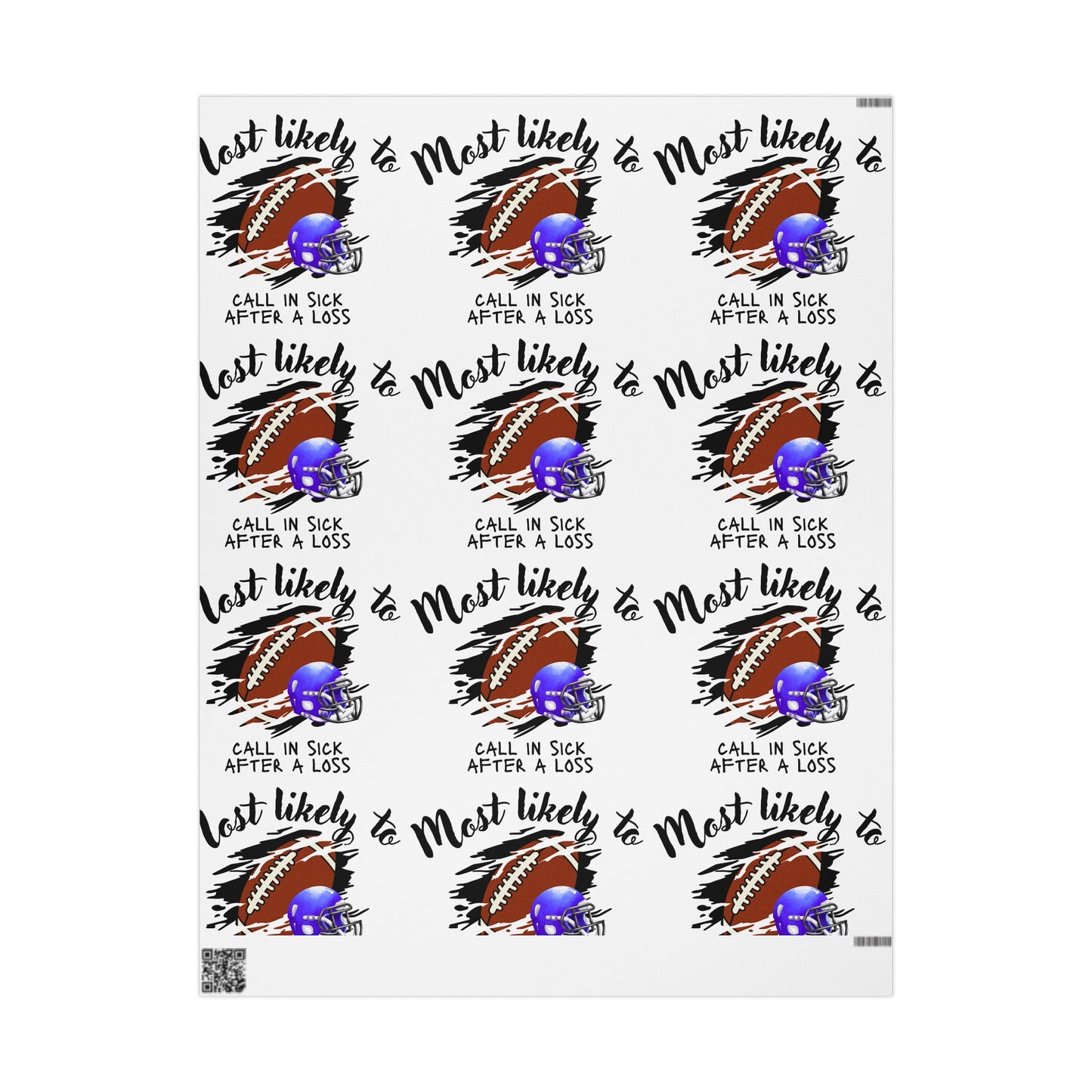Football-Themed Wrapping Paper - Perfect for Sports Parties, Birthdays, Gifts, Holidays, and Celebrations