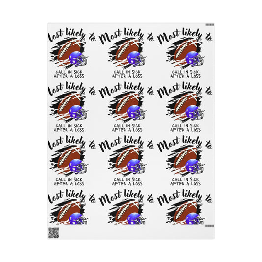 Football-Themed Wrapping Paper - Perfect for Sports Parties, Birthdays, Gifts, Holidays, and Celebrations