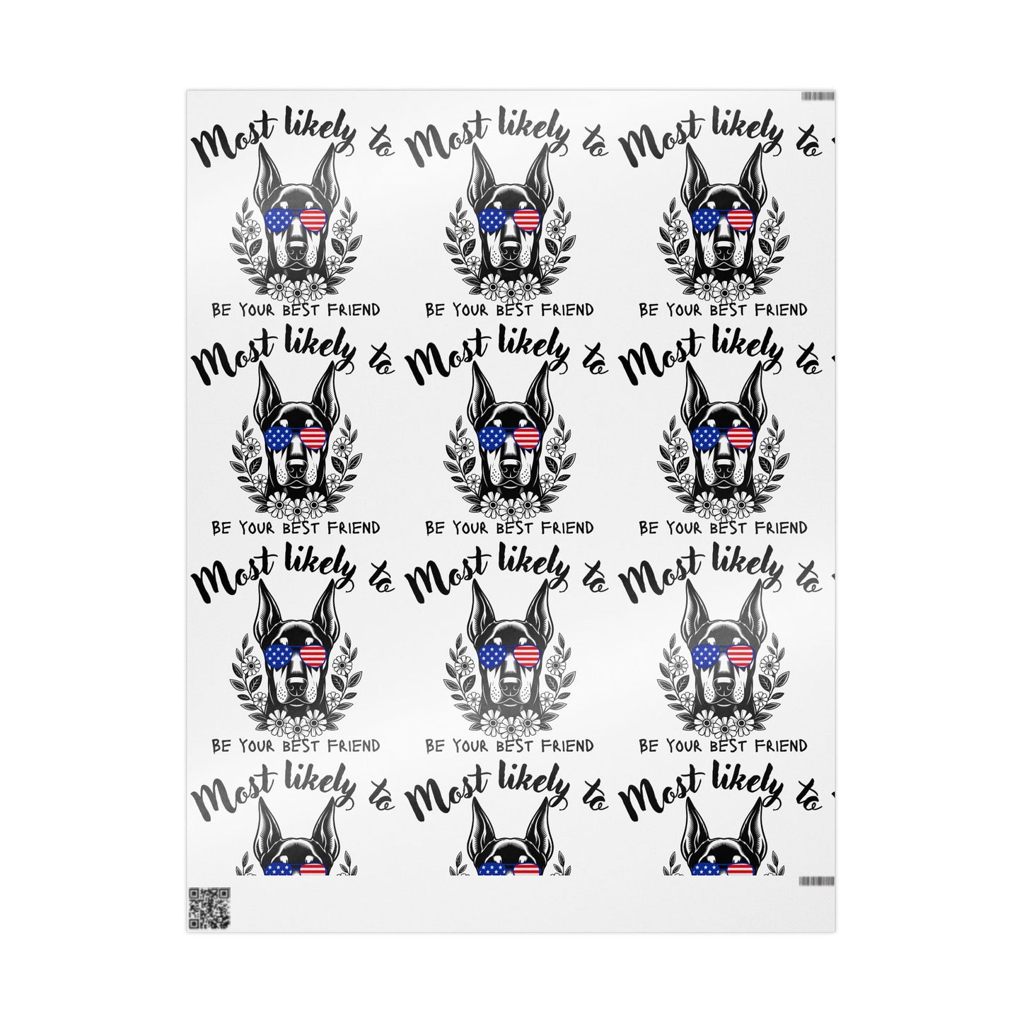 Most Likely to Be Your Best Friend, Animal Lover Gift Wrap, Customizable Wrapping Paper for Gifts, Unique Gift Wrap for Birthdays, Holidays, and Celebrations, Fun and Festive Designs