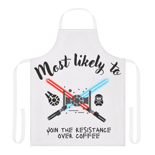 Star Wars Themed Apron, Coffee Lover Gift, Cooking Gift for Men, Geeky Kitchenware, Funny Cooking Accessory