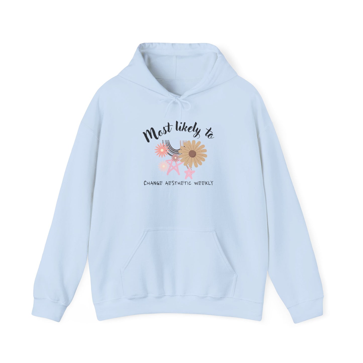 Unisex Heavy Blend™ Hooded Sweatshirt, flower, aesthetic, whimsy, cute, fun, change mind