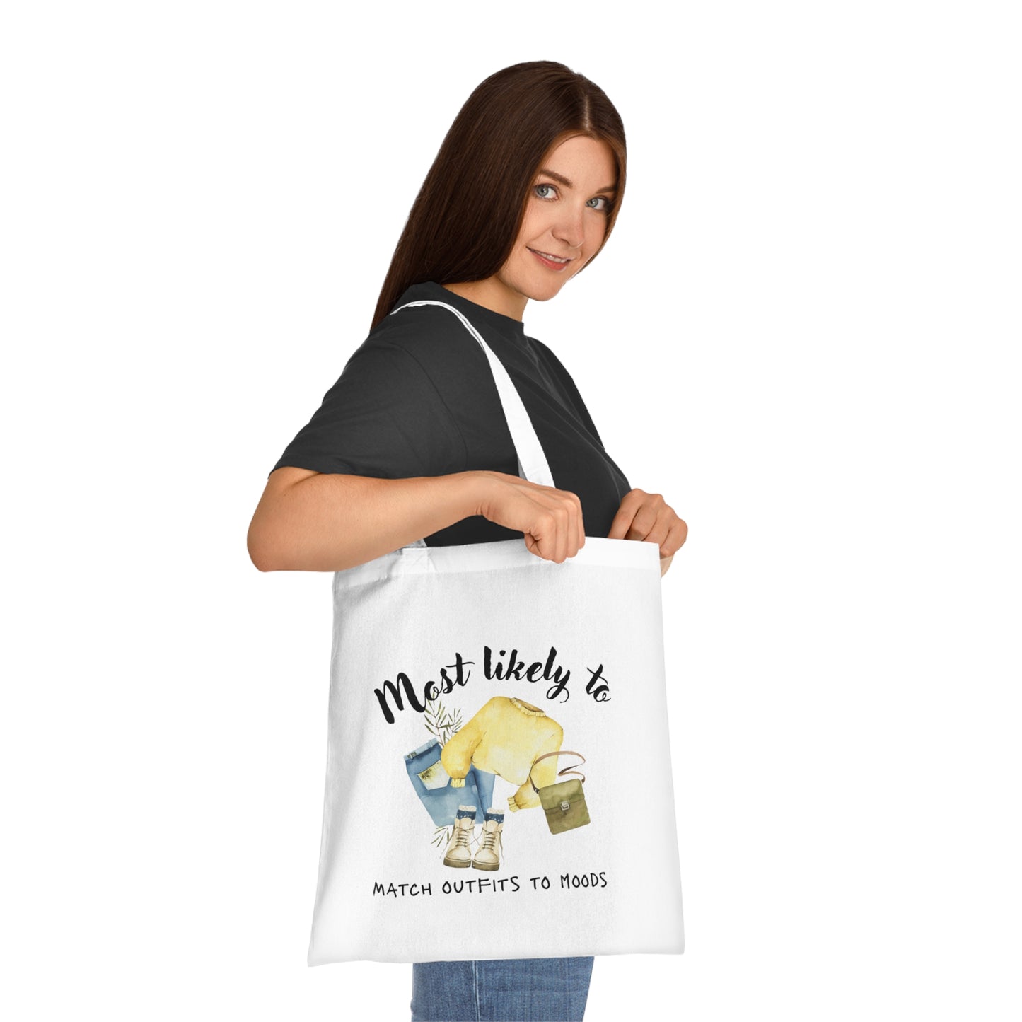 Match Outfits Cotton Tote Bag - Perfect for Fashion Lovers, Fashion Gift, Fashion Tote Bag