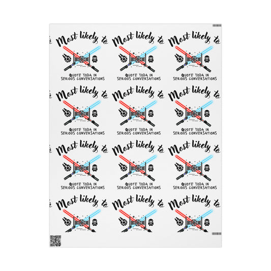 Movie Buff Wrapping Paper, Star Wars Themed Wrapping Papers