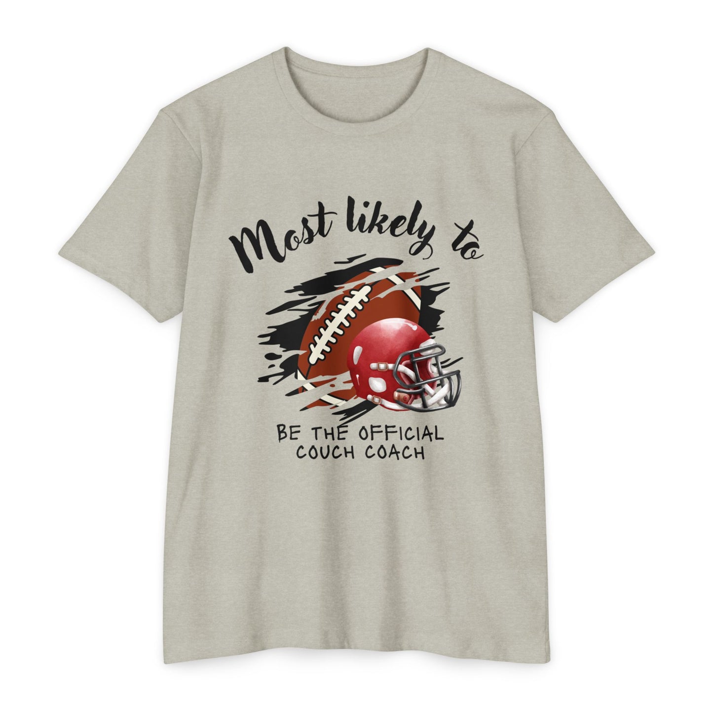 Football Coach T-Shirt, Perfect for Sports Fans, Game Day Gift, Unisex Tee, Couch Coach Shirt, Holiday Apparel, Football, Team shirt, Most likely to