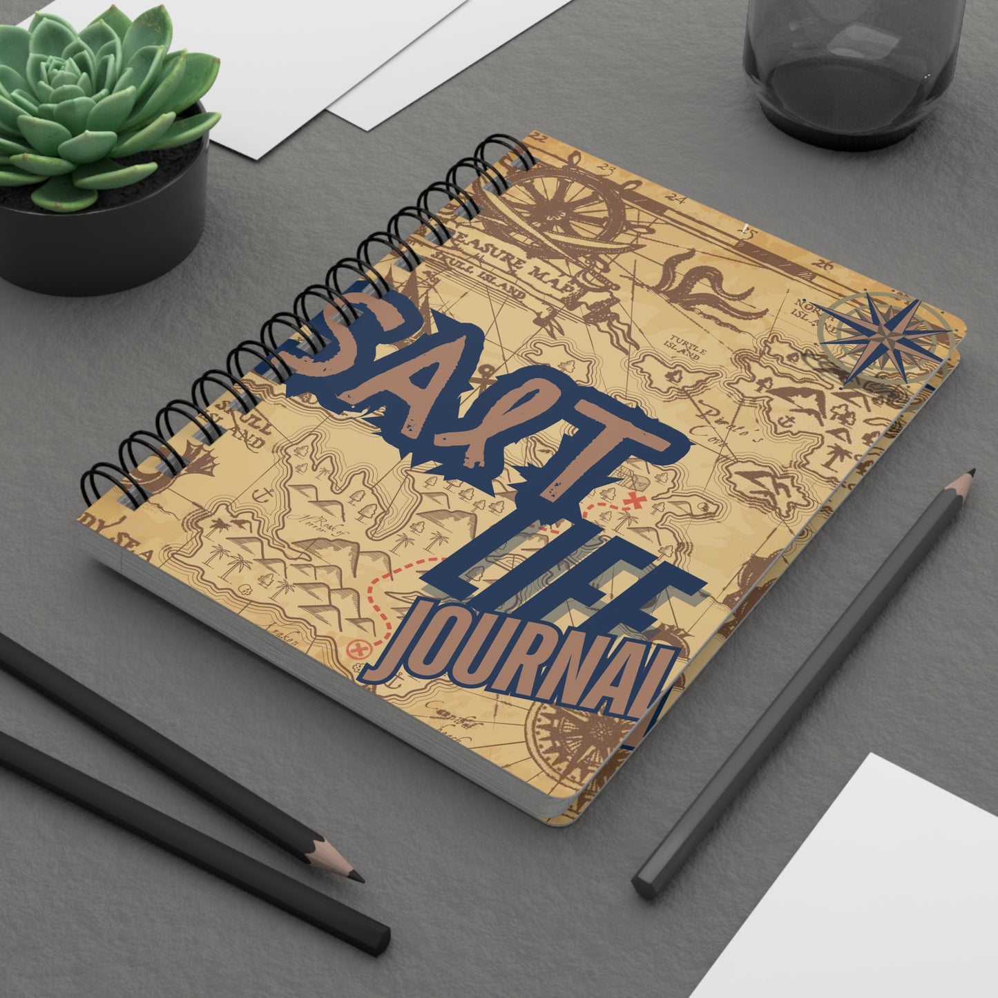Salt Life Spiral Bound Journal - Adventure Ready Notebook for Beach Lovers