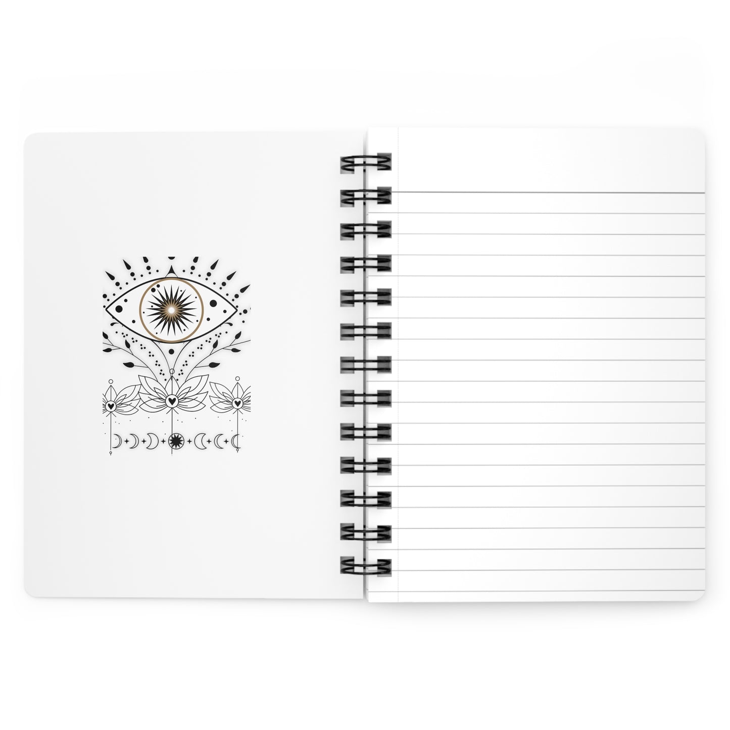 Mystical Eye Spiral Bound Journal - Inspiring Creativity and Mindfulness