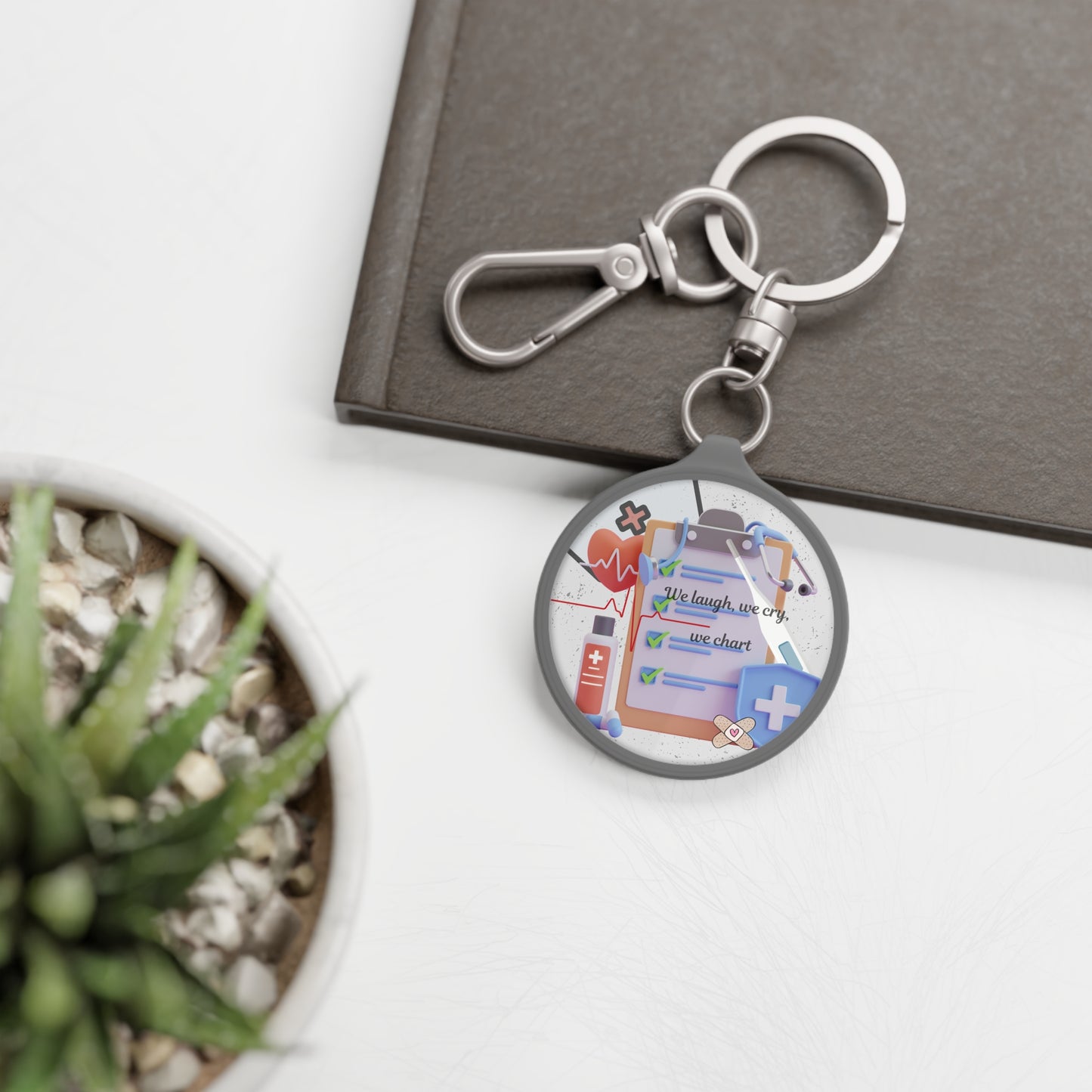 Keyring Tag - Nurse Squad Essential - Blessed and Stressed - Nurse Strong - Scrub life keyring - Healthcare hero keyring