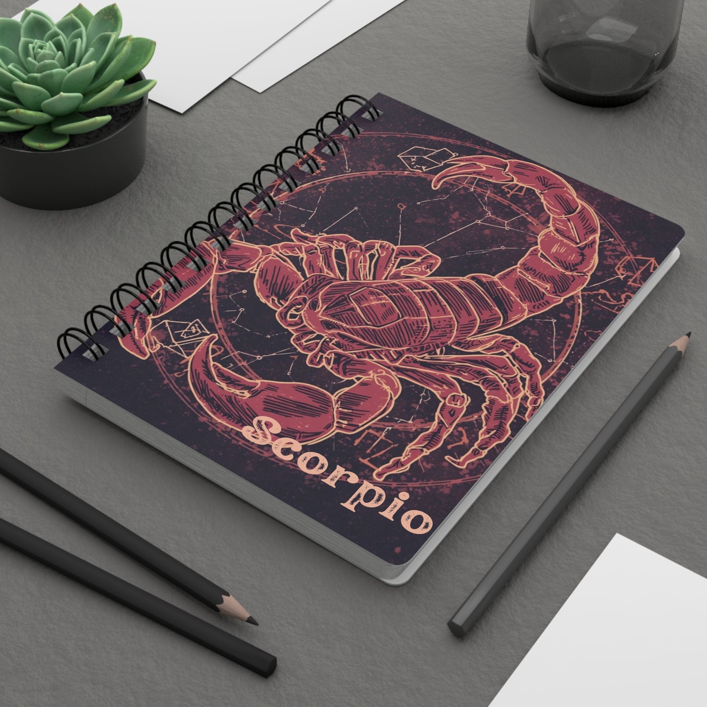 Astrology Scorpio Spiral Bound Journal