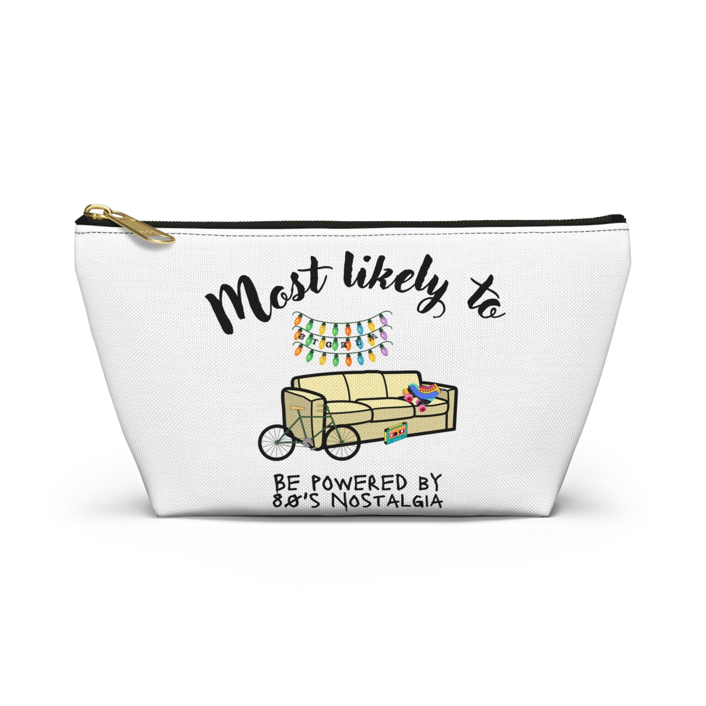 Most Likely To Nostalgic Accessory Pouch, Cosmetic Pouch, Pencil Pouch,  Stranger Things Inspired Wrapping Paper