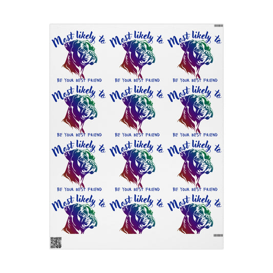 Boxer Wrapping Paper, Dog Wrapping Paper, Dog Lover Wrap, Wrapping Papers