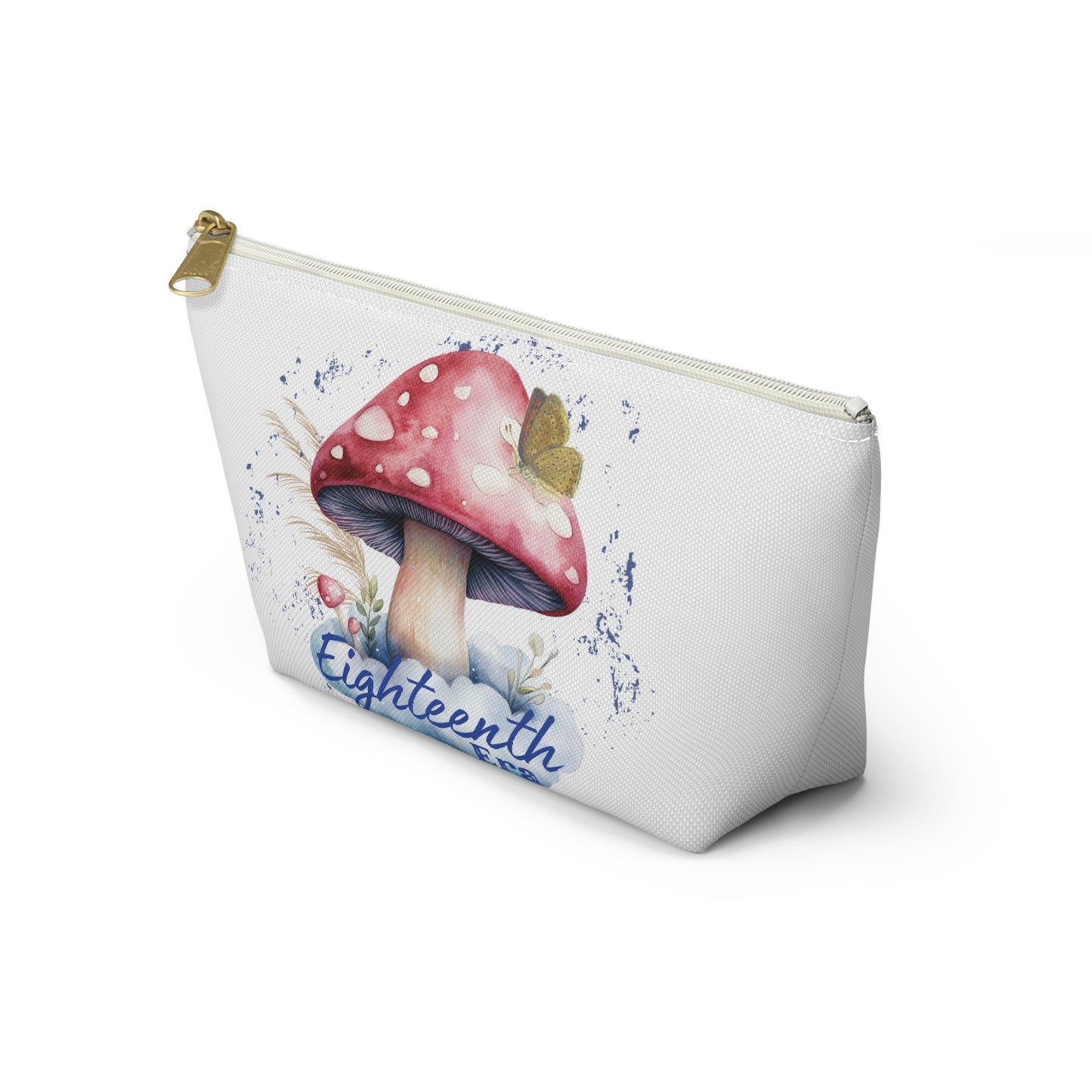 Mushroom-Themed Accessory Pouch - Perfect for Eighteenth Birthday, Gifts for Her, Makeup Organizer, Cute Storage Bag, Floral Pouch