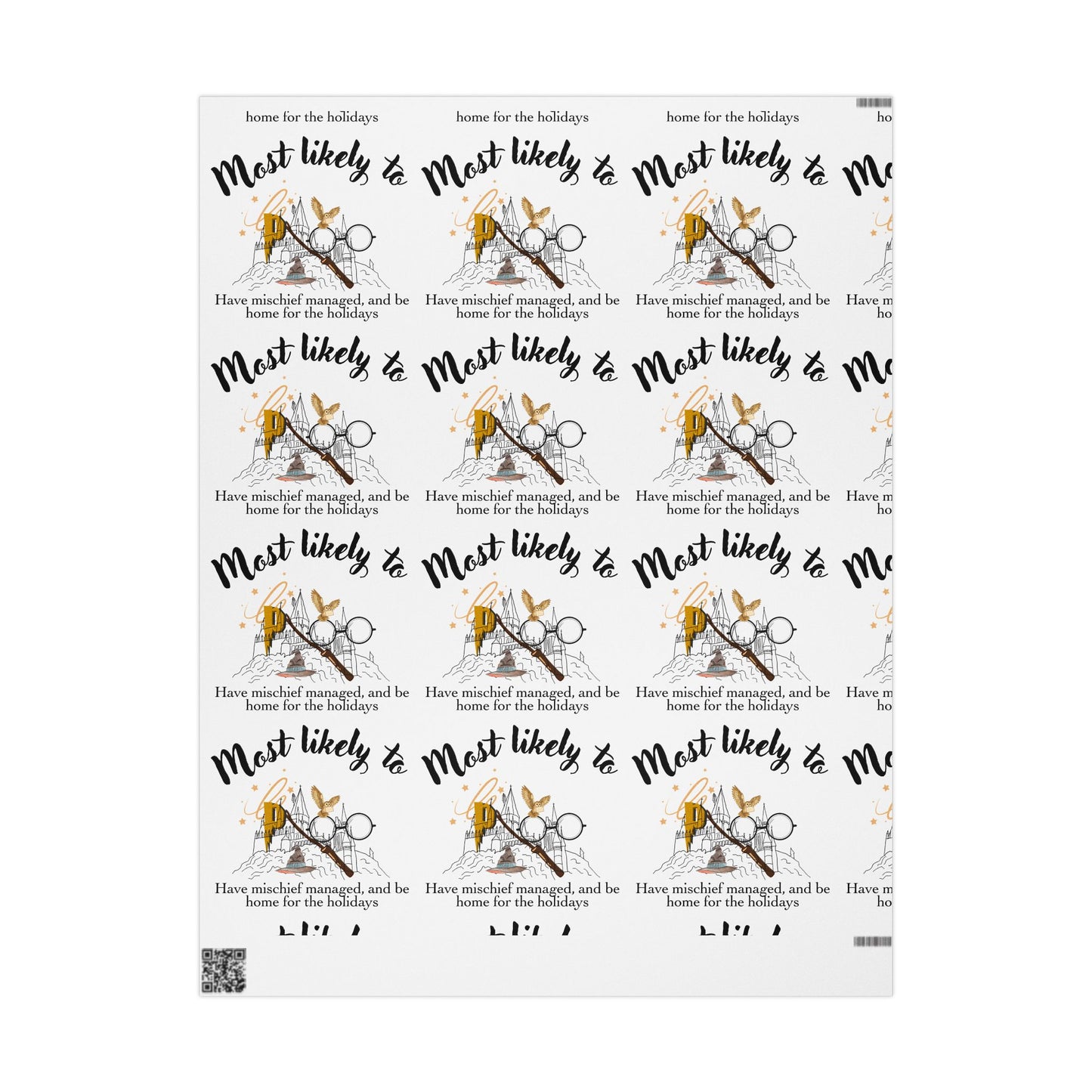 Festive Wrapping Paper for Holidays, Gift Wrap for Christmas, Unique Holiday Gift Packaging, Birthday Wrapping, Scissors Design