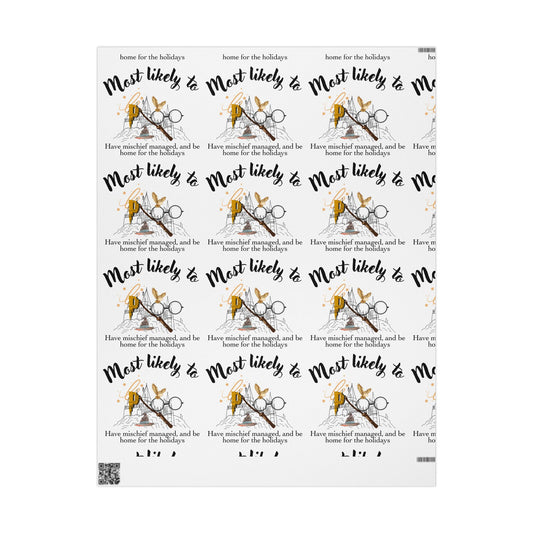 Festive Wrapping Paper for Holidays, Gift Wrap for Christmas, Unique Holiday Gift Packaging, Birthday Wrapping, Scissors Design
