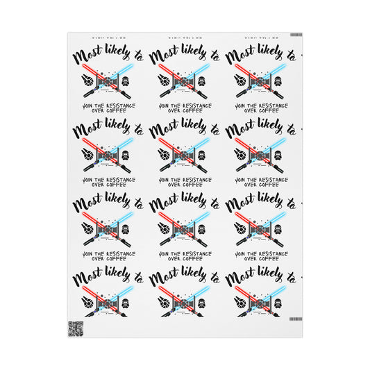 Coffee Lovers Wrapping Paper - Fun Gift Wrap for Holidays, Birthdays, and Celebrations, Unique Coffee Theme, Craft Tags, DIY Projects