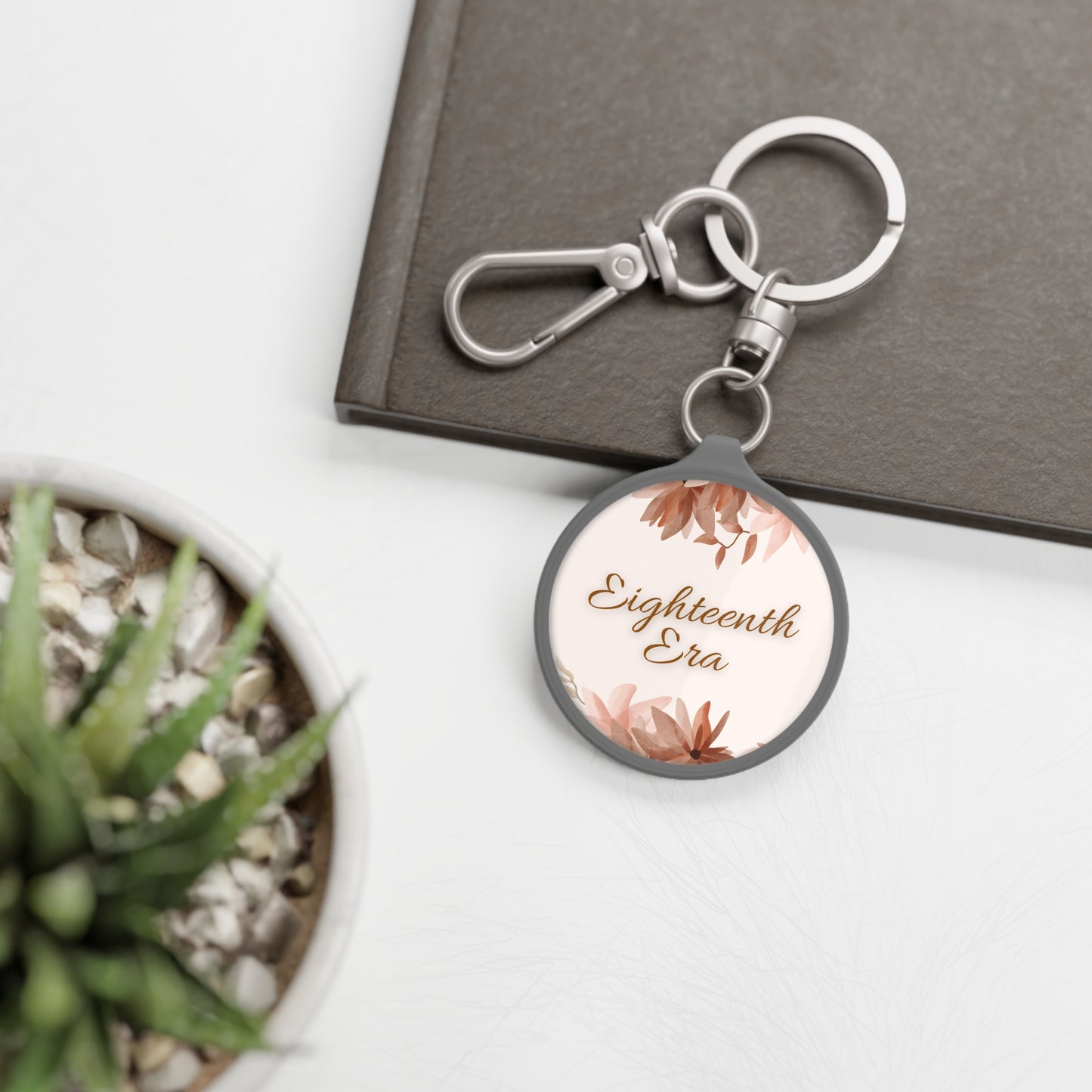 Elegant Eighteenth Era Keyring Tag - Stylish Accessory for Milestone Celebrations