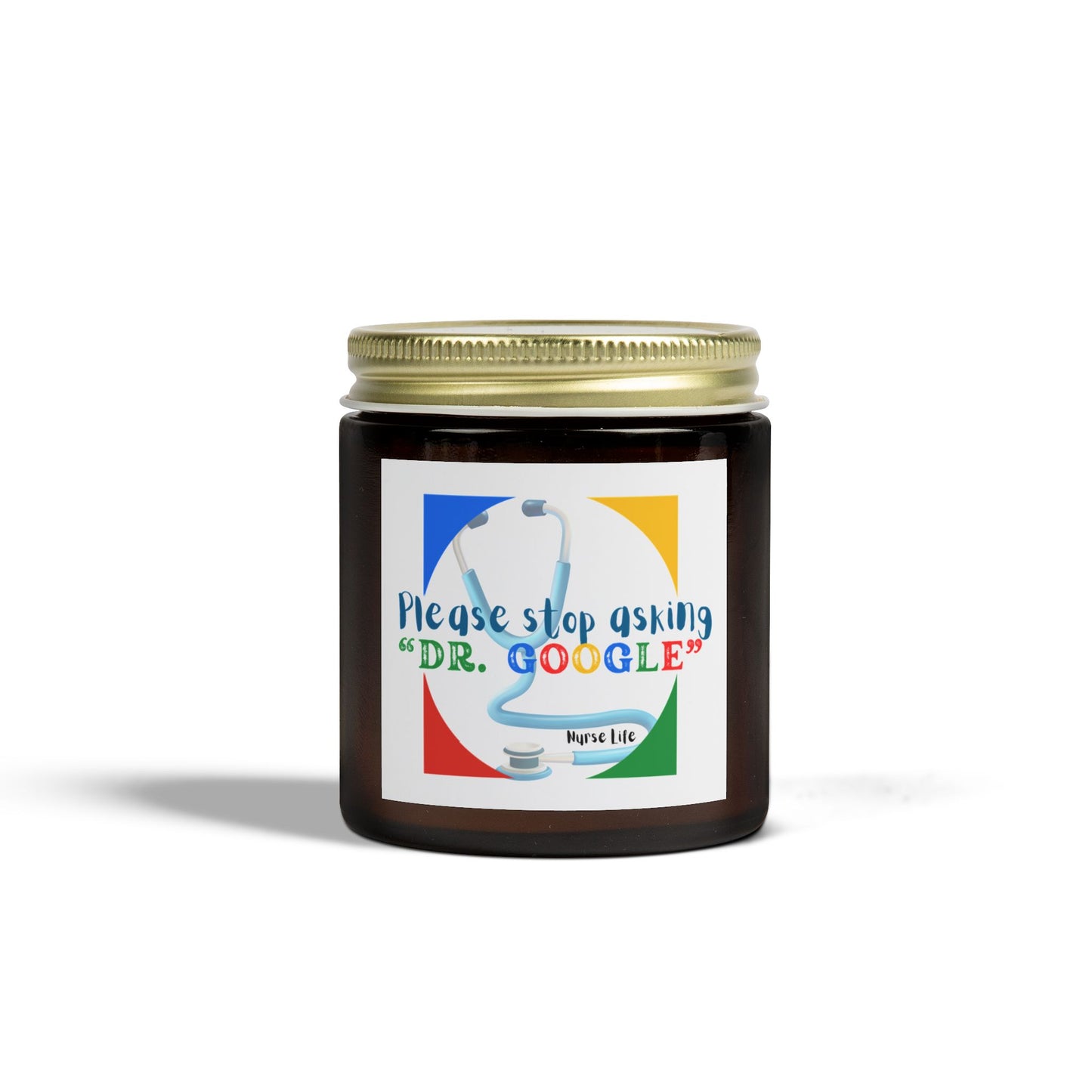 Scented Candles, Coconut Apricot Wax (4oz, 9oz), Dr. Google, Nurse merch, nurse gift
