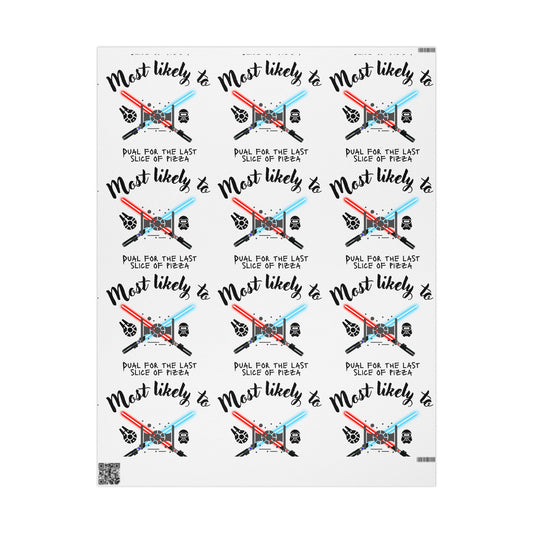 Most Likely To Wrapping Paper, Fun Gift Wrap, Birthday and Celebration Wrap, Holiday Gift Wrap, Unique Gift Packaging