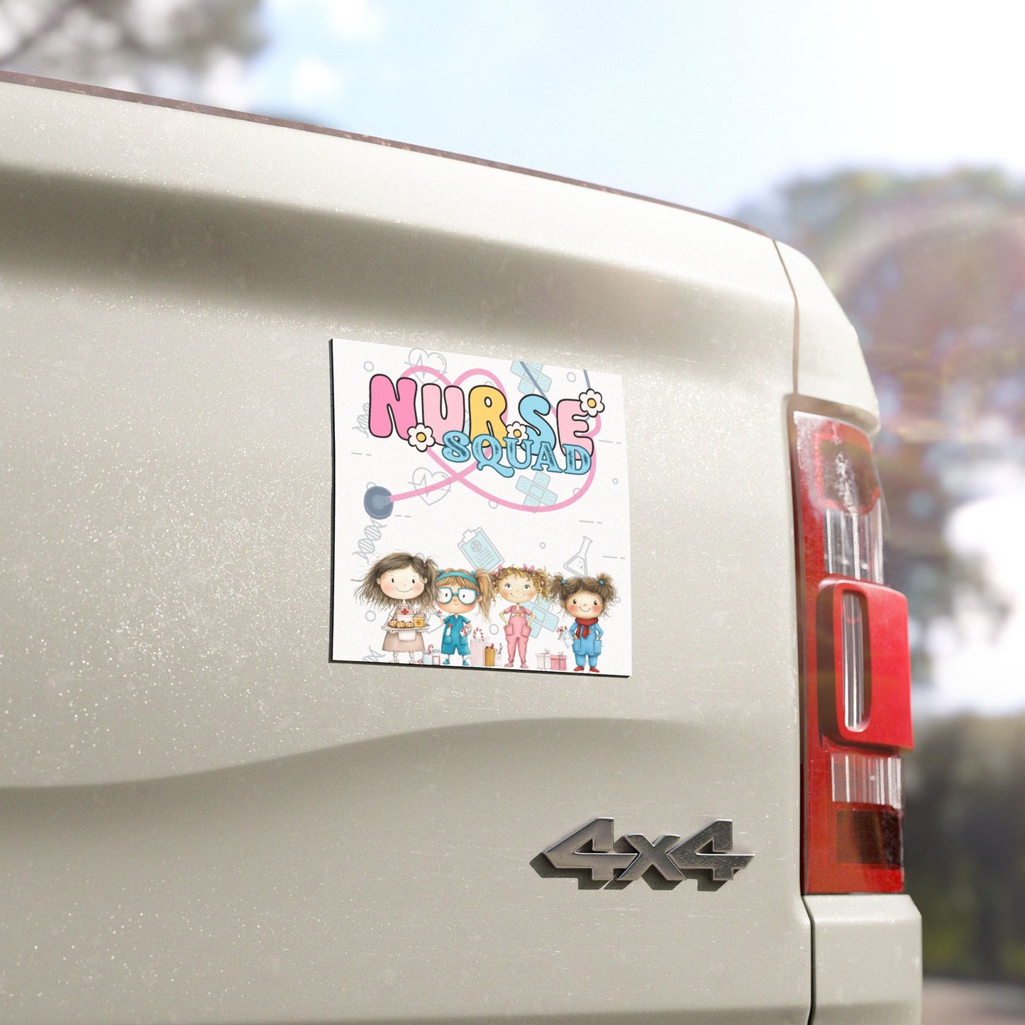 Nurse Squad Car Magnets - Fun & Supportive Automotive Accessories for Nurses