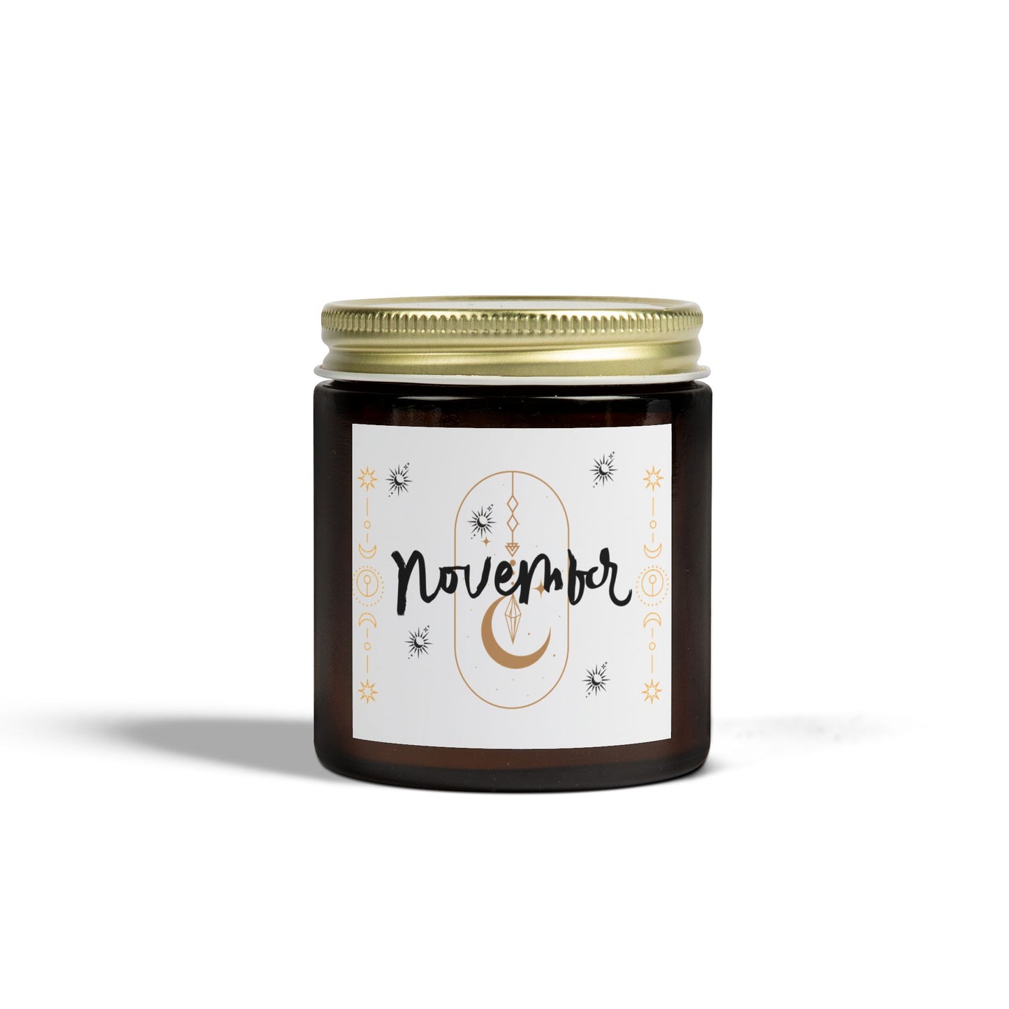 Celestial Candle, November, Scented Candles, Coconut Apricot Wax (4oz, 9oz)