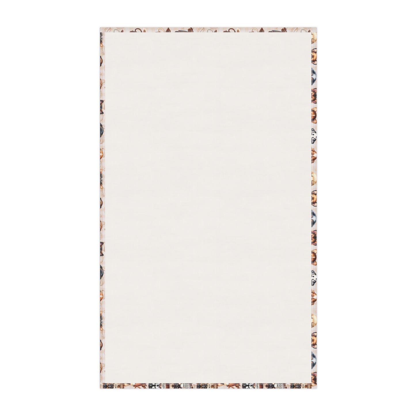 Pet-Themed Cotton Tea Towels - Whimsical Animal Prints for Home Decor, Coffee Lover Towel