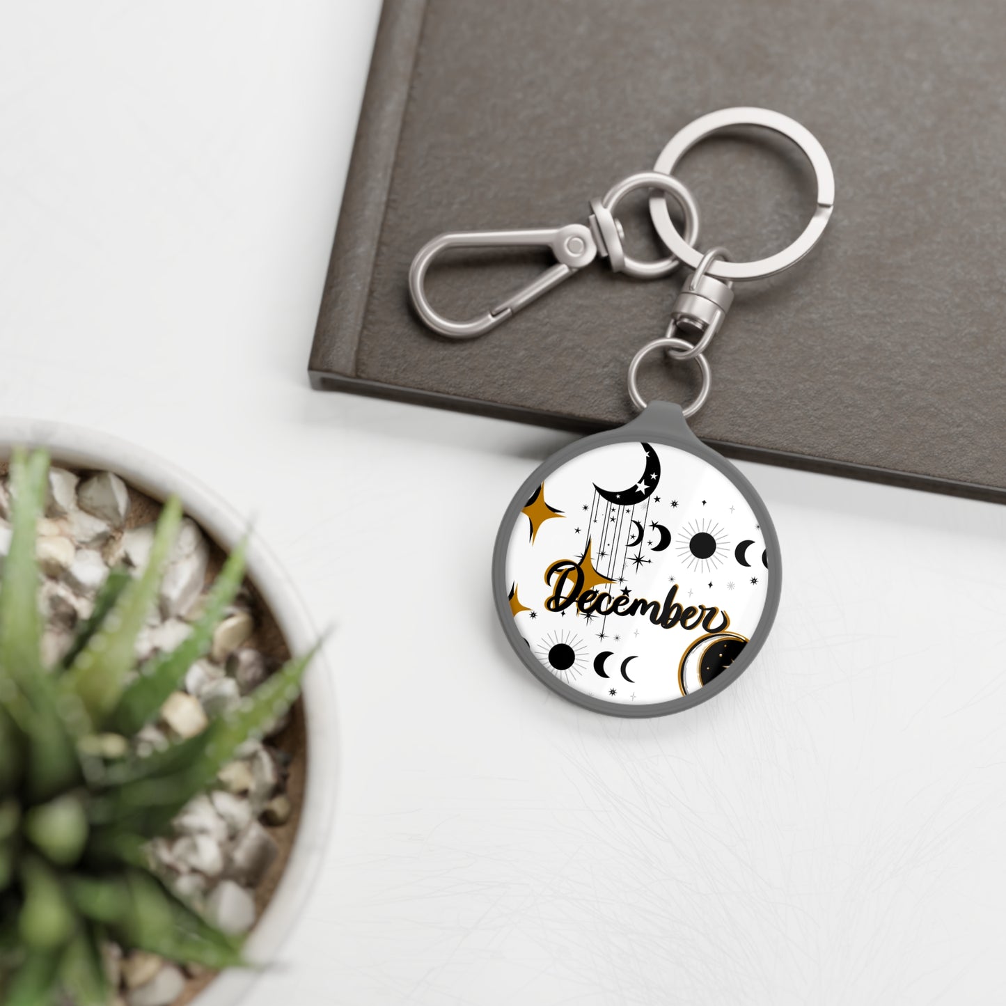 Keyring Tag - Celestial December Keychain