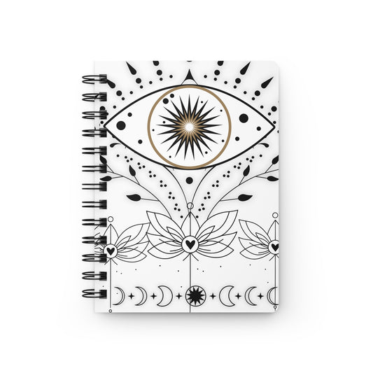 Mystical Eye Spiral Bound Journal - Inspiring Creativity and Mindfulness