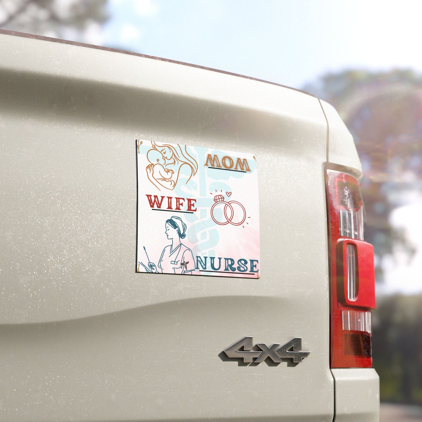 Personalized Nurse Mom Car Magnet - Perfect Gift for Healthcare Heroes
