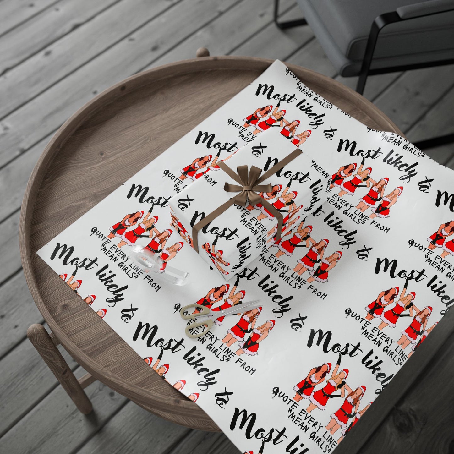 Cute Wrapping Paper, Wrapping Paper For Her, Mean Girls Inspired Wrapping Papers