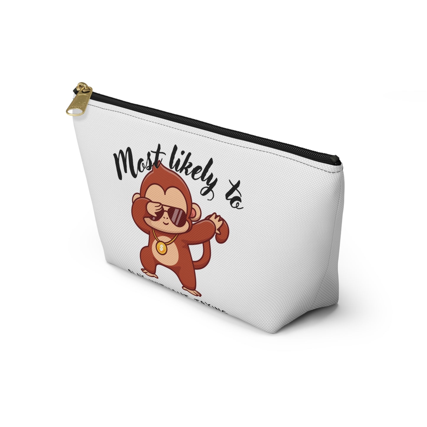 Cute Monkey Accessory Pouch - Perfect for Gifts, School, Travel, Organization, or Kids' Parties