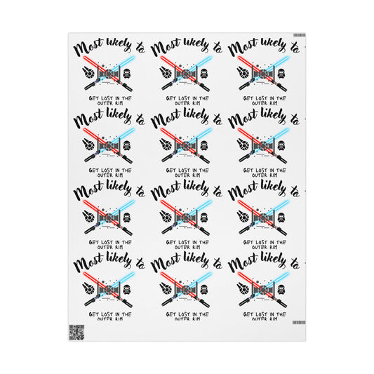 Most Likely To Wrapping Paper, Fun Gift Wrap, Party Decor, Unique Present Wrap, Birthday Celebrations, Graduation Parties