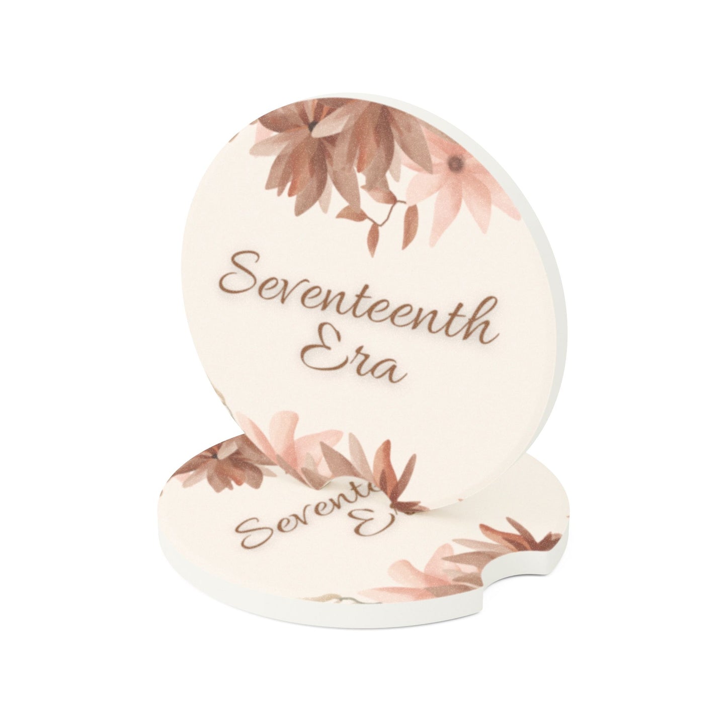 Floral Car Coaster - 'Seventeenth Era' Design
