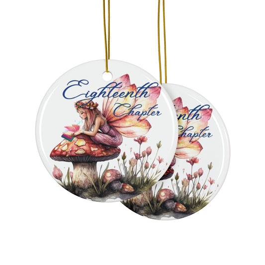 18 Chapter Ornament, 18 Era Ornament, Chapter 18, Era 18, 18th Birthday, Birthday Gift, Whimsical Fairy Ceramic Ornaments | 2-Sided Print, Birthday Decoration, Home Decor, Gift Tags, Party Favors, Seasonal Decor