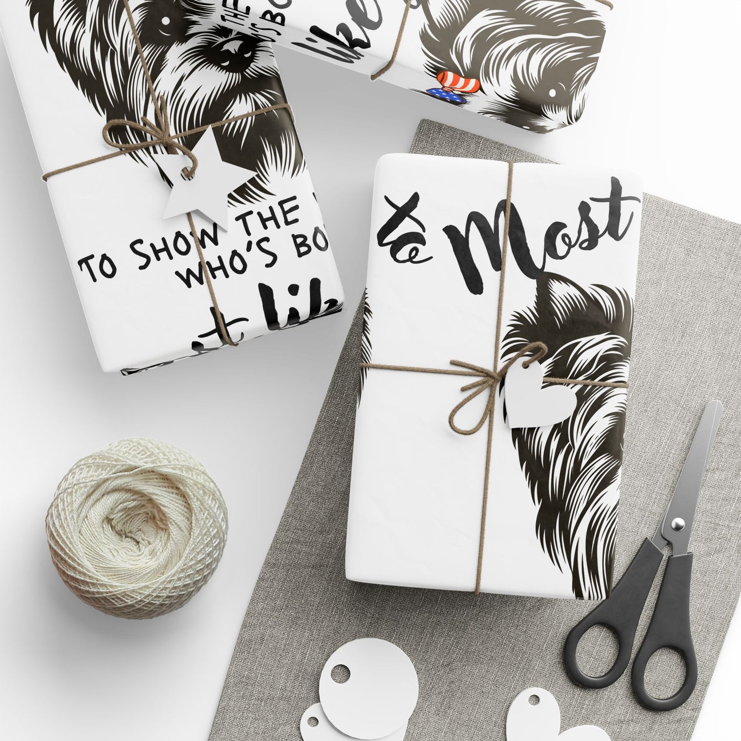 Yorkshire Terrier Wrapping Paper, Dog Lover Gift Wrap, Cute Pet Themed Gift Wrap, Funny Dog Wrap, Holiday and Birthday Wrapping