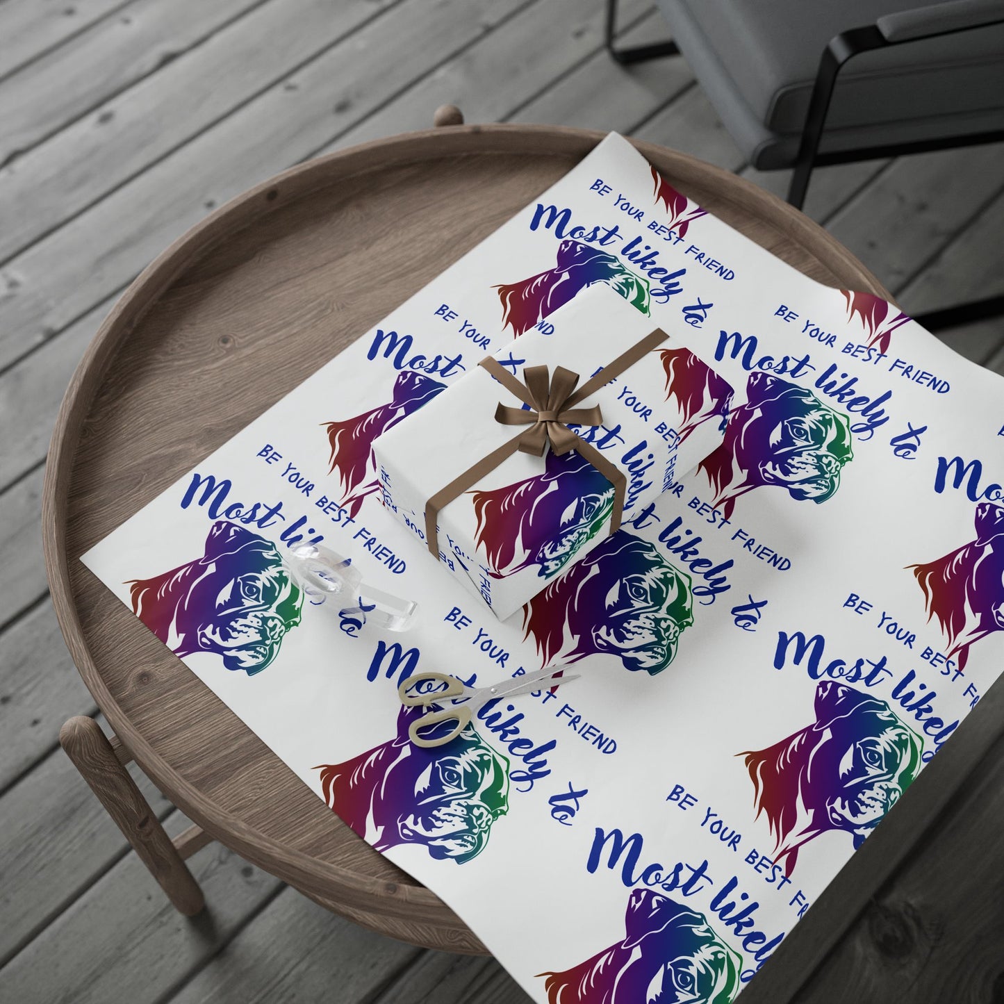 Boxer Wrapping Paper, Dog Wrapping Paper, Dog Lover Wrap, Wrapping Papers