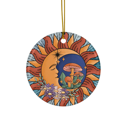 Ceramic Ornaments, 2-Side Print, (1pc, 3pcs, 5pcs, 10pcs)