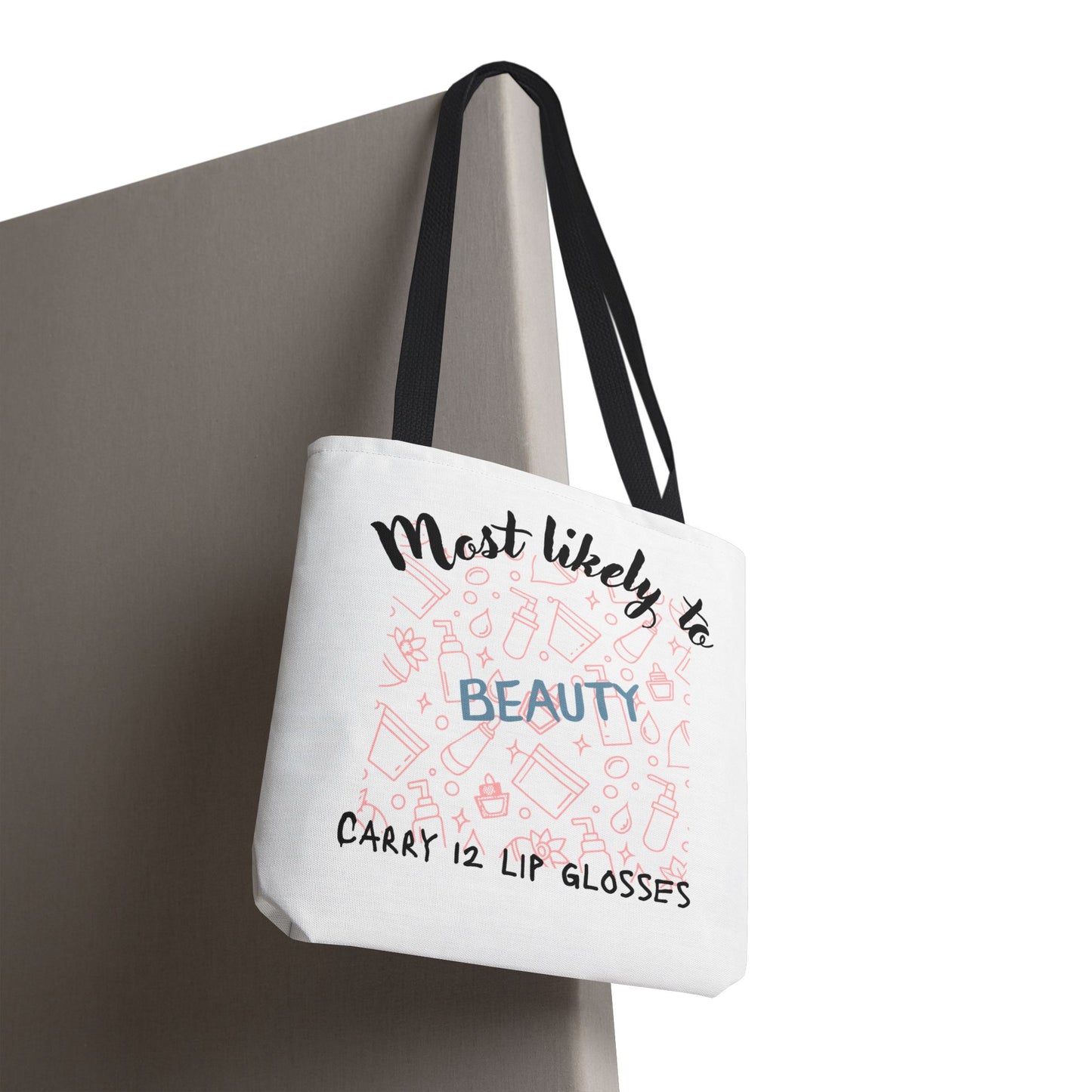 Beauty Lip Gloss Tote Bag - Perfect Gift for Makeup Lovers, Fashion Accessory, Daily Use Tote, Funny Gift, Stylish Organizer