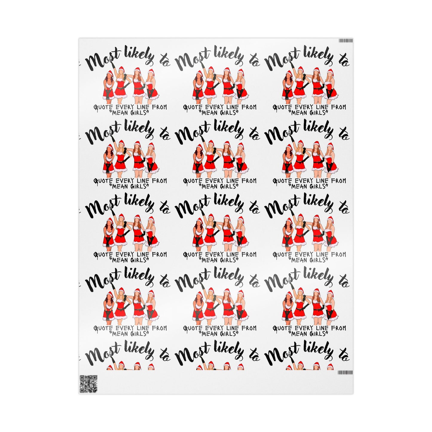 Cute Wrapping Paper, Wrapping Paper For Her, Mean Girls Inspired Wrapping Papers