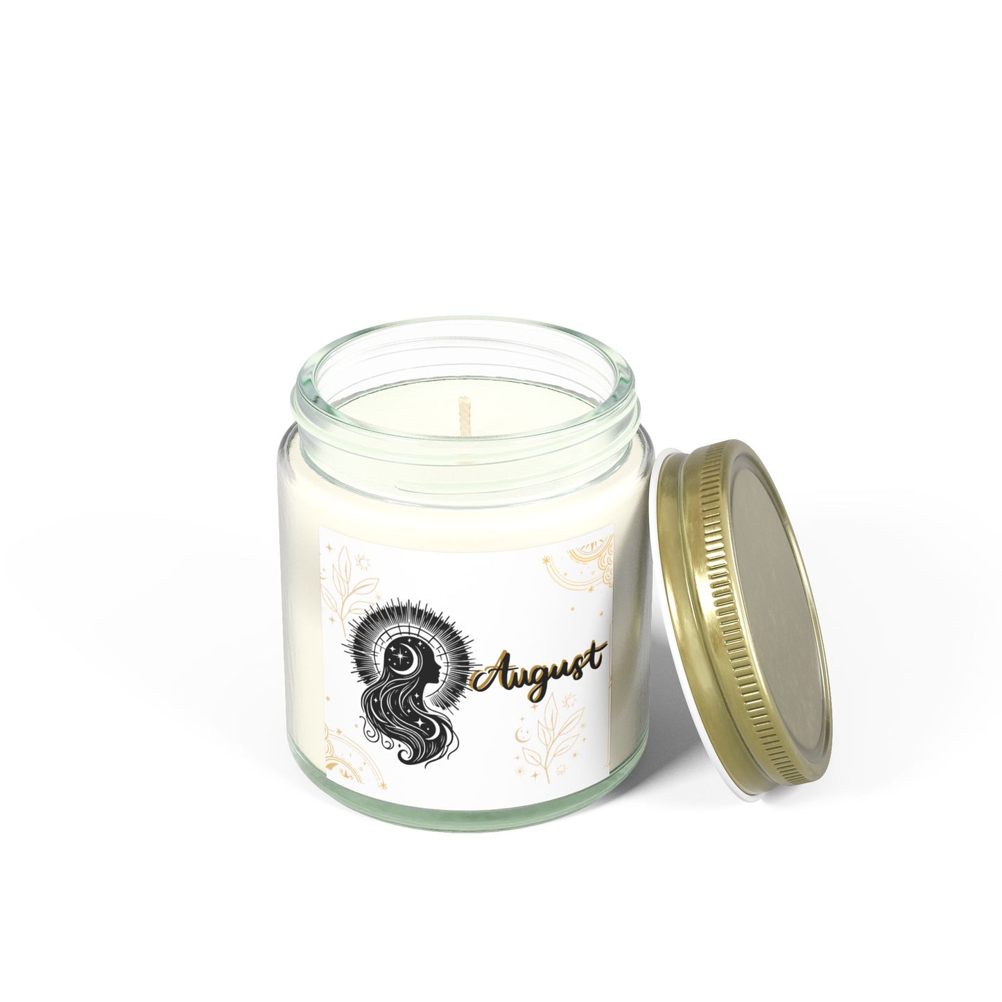 August Candle, August Birthday, Coconut Apricot Scented Candles - August Design, Artisan Candles, Home Fragrance, Relaxation Gift, Eco-Friendly Decor