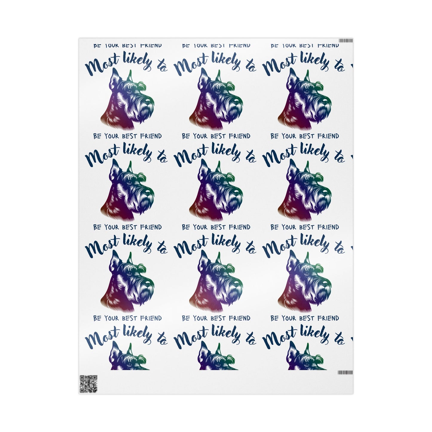 Colorful Pet-Themed Wrapping Paper, Schnauzer Paper, Dog Gift Wrap, Fun Gift Wrap for Dog Lovers, Cute Birthday Wrap, Unique Holiday Gift Paper, Scottie Dog Design