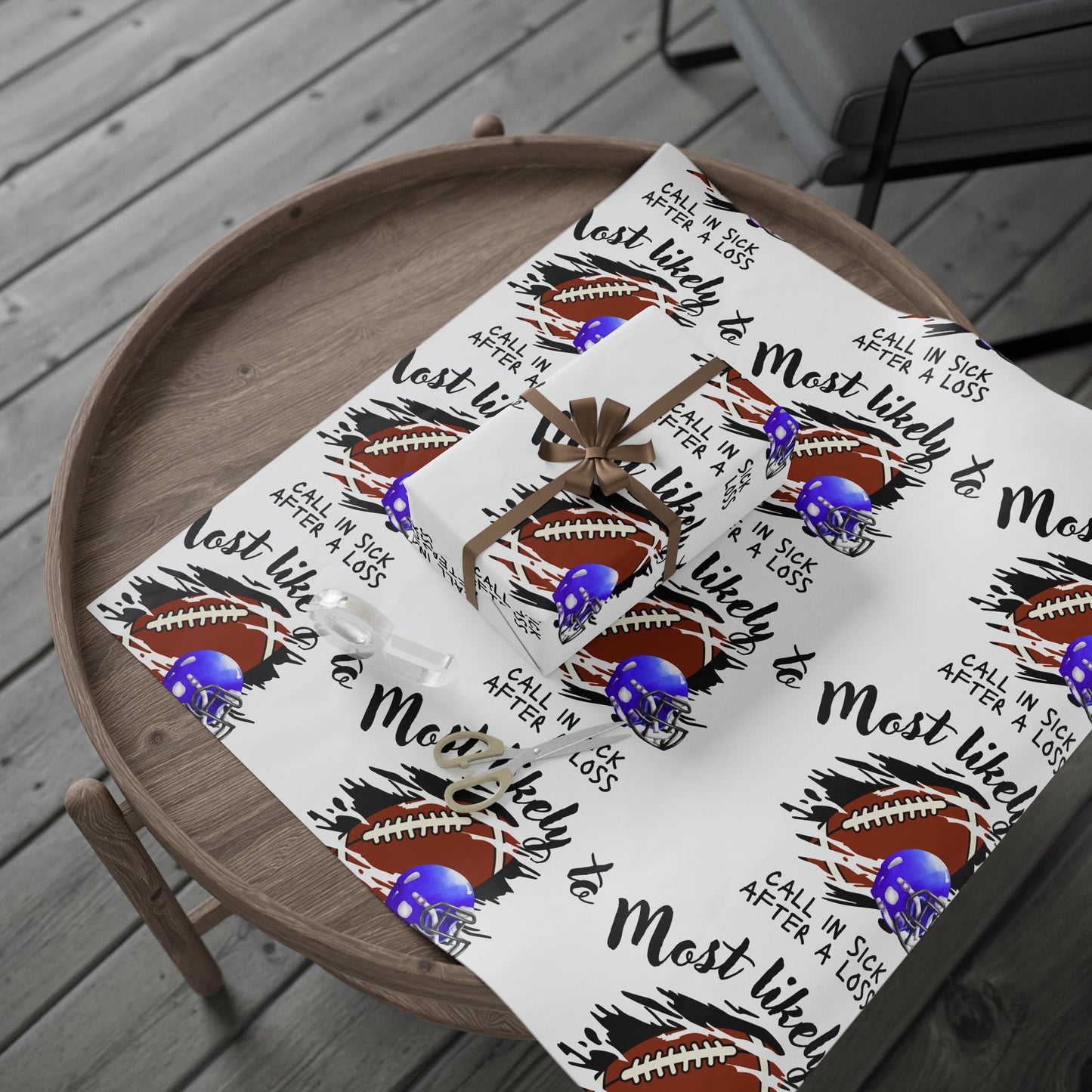 Football-Themed Wrapping Paper - Perfect for Sports Parties, Birthdays, Gifts, Holidays, and Celebrations