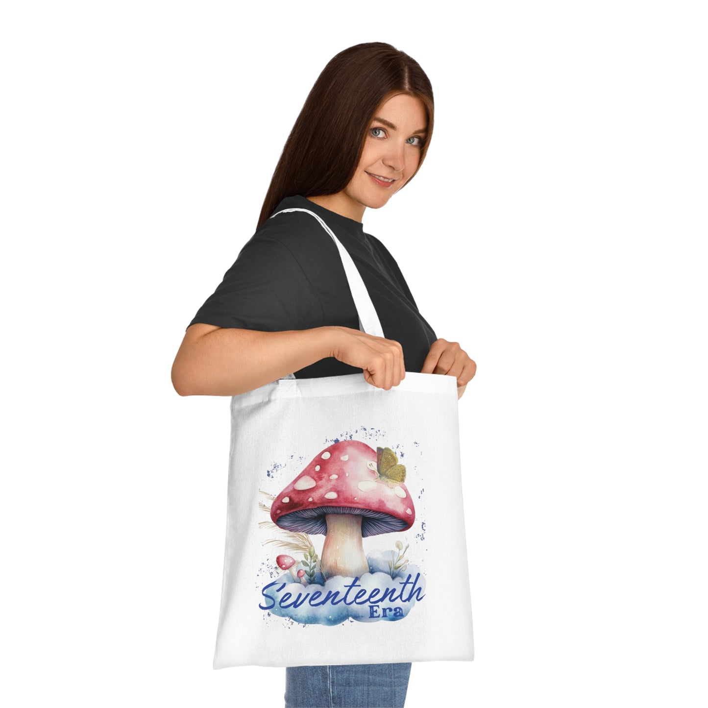 Whimsical Mushroom Tote Bag – Seventeenth Era Design, Seventeenth Era Tote, Seventeenth Birthday Gift