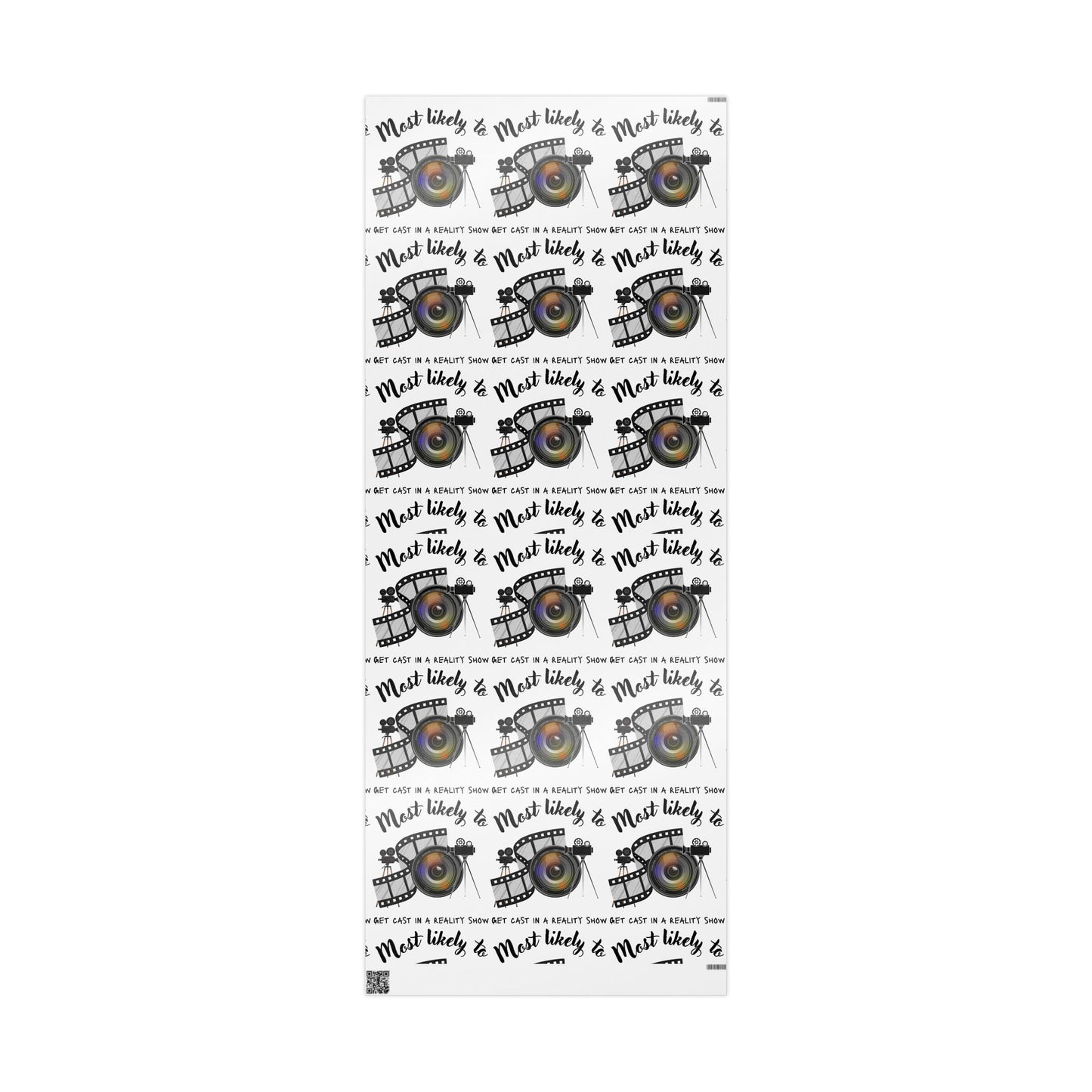 Film-Themed Wrapping Paper for Movie Lovers, Gift Wrap for Birthdays, Holidays, and Celebrations, Unique Present Packaging, Party Supplies