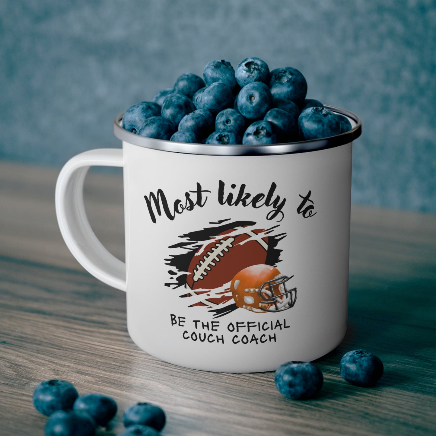 Camping Mug - Most Likely to Be the Official Couch Coach, Football Cup, Sports Fan Mug