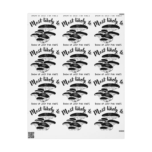 Mushroom-Themed Wrapping Paper for Eco-Friendly Gifts, Mushroom Paper, Unique Gift Wrap for Special Occasions, Holidays, Birthdays, Celebrate Nature