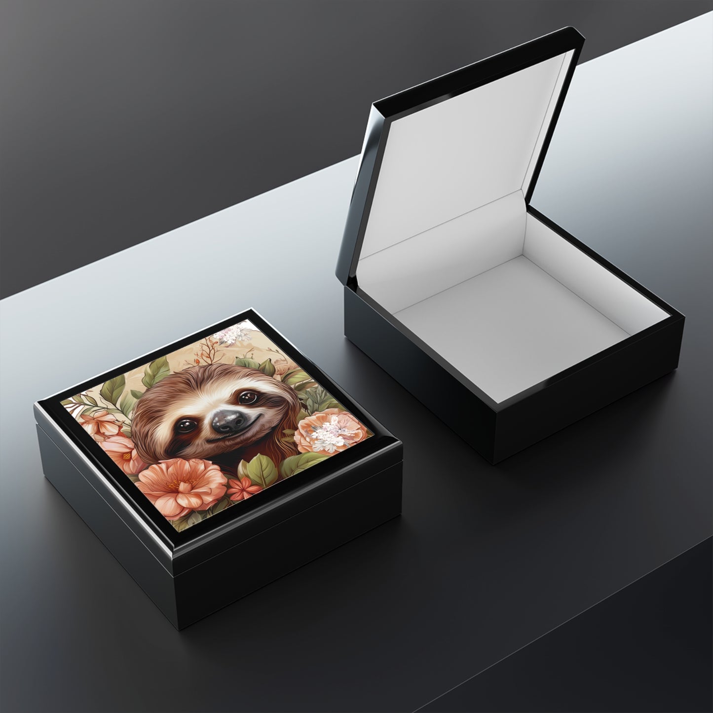 Sloth Jewelry Box, Sloth Keepsake Box, Whimsical Sloth Jewelry Box for Nature Lovers