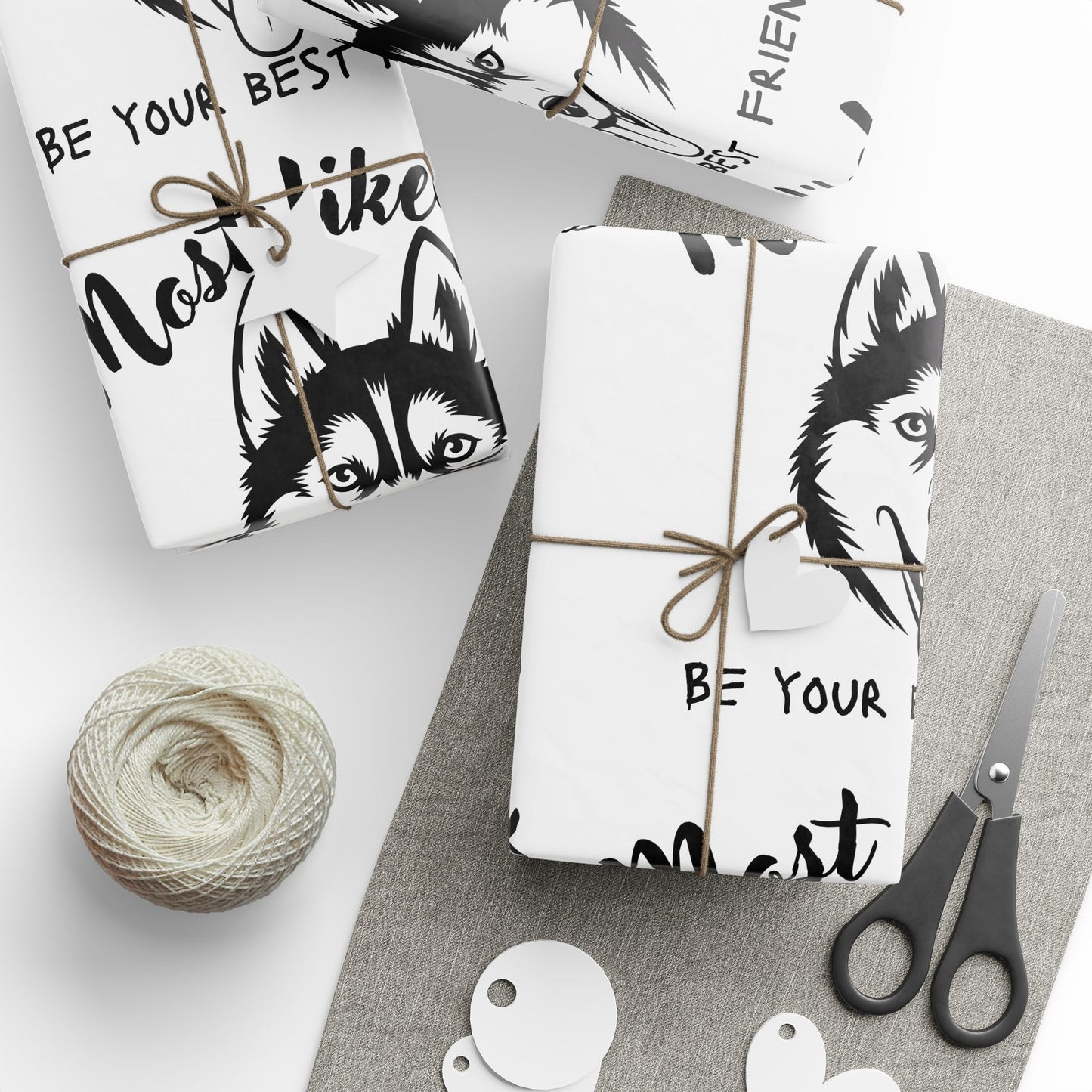 Husky Wrapping Paper, Husky Lover, Husky gift wrap, Wrapping Papers